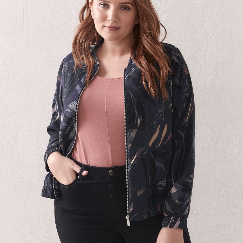 NWT Printed Bomber Jacket
